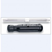 Carbon steel blade plastic handle 2-way Screwdriver